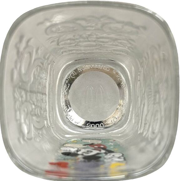 Walt Disney World 2000 McDonald's Exclusive Raised Drinking Glass Vintage Y2K - Picture 5 of 6